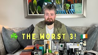 The WORST 3 IRISH Whiskeys! | WhiskyWars