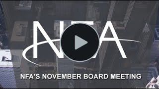 NFA Board Update—November 2019 Meeting