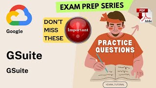 GSuite Exam Tutorial🔥IMPORTANT TOPICS🔥|  GOOGLE | Tips & Tricks | PDF