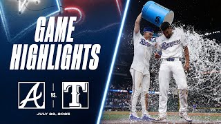 Braves vs. Rangers Game Highlights (7/26/25) | MLB Highlights