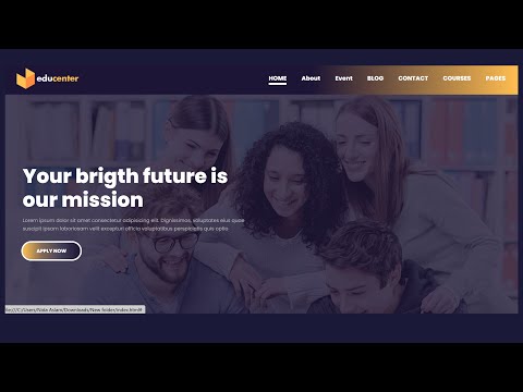 How To Create a Animated Home Page Layout || HTML & CSS  || With Source Code