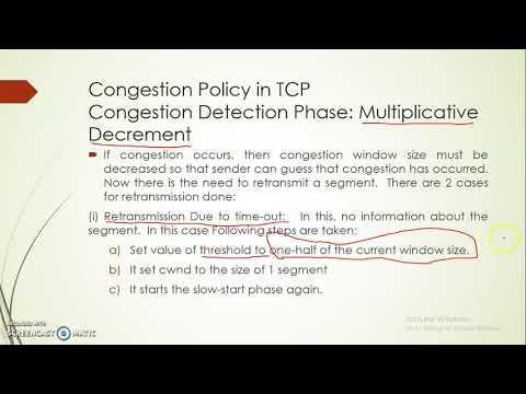 Congestion Control in TCP