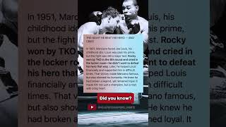 THE NIGHT HE BEAT HIS HERO - AND CRIED.