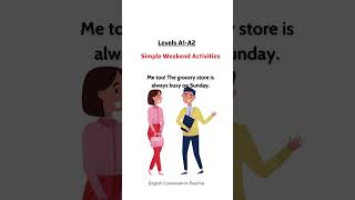 English Conversation Practice | Simple Weekend Activities | A1-A2