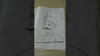 Freedom fighter - Tantia Tope drawing