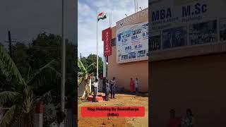 🇮🇳 Sowndharya (MBA) Hoists the National Flag | Proud Moment at Boston Aviation College ✈️