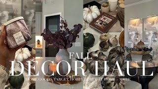 FALL DECOR HAUL | HOMEGOODS, HOBBY LOBBY, TARGET, KIRKLANDS + MORE
