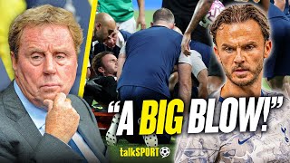 Harry Redknapp REACTS to James Maddison's injury and the departure of Heung-Min Son at Spurs!