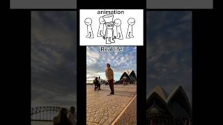animação VS vida real #shorts
