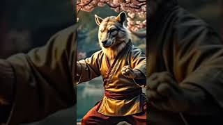 Tiger and wolf kung fu master fight