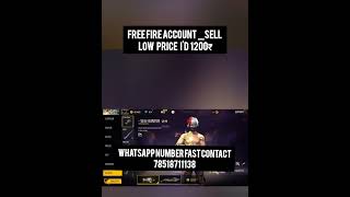 FREE FIRE ID SELL TODAY || #ffidsell #idsell #freefireidforsale #shorts #short #ff #account#freefire