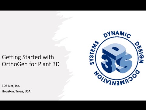 Webinar:  Getting Started with OrthoGen for Plant 3D