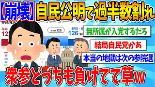 【2chまとめ】【速報】自民公明が過半数割れ！参議院選挙で何が起きた？【ゆっくり解説】