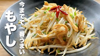 【もやしの簡単レシピ】油揚げと炒めるだけ！何この美味さ！？【Bean Sprouts Recipe】