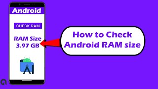 how to check android ram size |  android get ram size programmatically