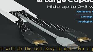 306” Cord Hider - Cord Cover Wall - Paintable Cable Concealer, Wire hiders for TV on Wall - Cable M