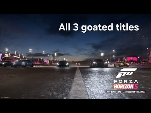 Forza Horizon All 3 latest games titles | Best title screen ever