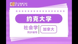加拿大约克大学社会学专业Sociology课程同步一对一辅导