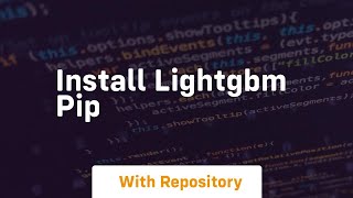 install lightgbm pip