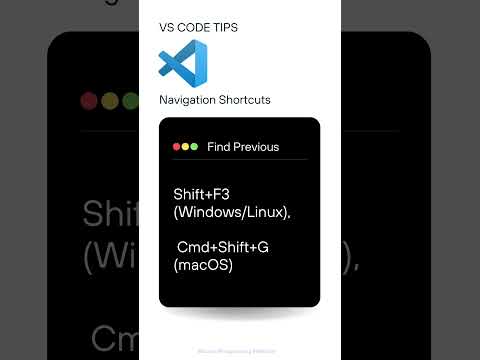 Find Previous | VS Code Tips and Tricks