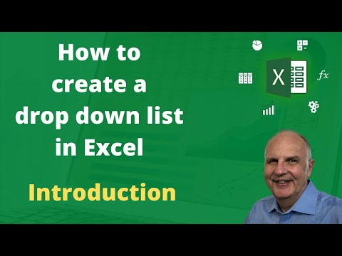 How to create a dropdown list in Excel - Introduction