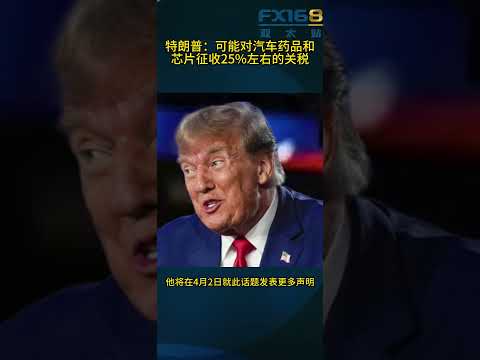 特朗普：可能对汽车、药品和芯片征收25%左右的关税