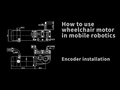 How to use Wheelcair Motor in mobile robotics. Rotary encoder installation