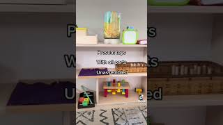 Montessori toy shelf can encourage independent play