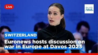 Euronews hosts discussion on war in Europe at Davos 2023
