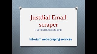 Justdial Email scraper | Justdial Email scraping 2019 : Scrape Emails database India