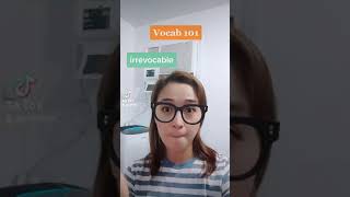 Vocab 101 | Irrevocable | English101 | Golliebee #englishvocabulary