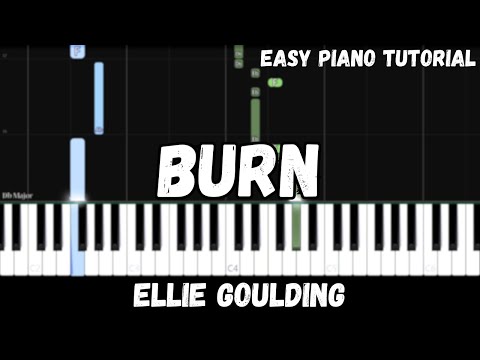 Ellie Goulding - Burn (Easy Piano Tutorial)