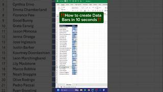 How To Create Data Bar In Excel  Advance Excel l Hind Technical Guru #shorts #excel #youtubeshorts