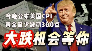 今晚公布美国CPI数据，黄金至少波动300点，大跌机会等着你！#黄金 #金价 #今日金价 #国际金价 #财经 #外汇 #外汇交易 #外汇分析 #熱门
