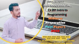 Cs201 Midterm Exam Preparation 2024 - CS201 Midterm Exam Past Paper 2024 Part 1,to Part 5