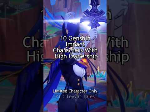 CHARACTERS WITH HIGH OWNERSHIP GENSHIN IMPACT #genshinimpact #hoyoverse #hoyocreators #hoyofair