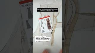 Changes I made to Simplicity 1537 to get the fit better #sewing #craft #sewingtutorial #sew