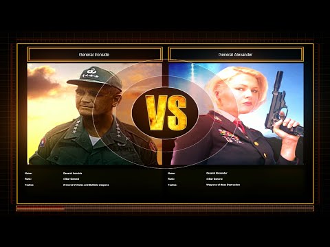 CnC Generals ZH Shockwave - Armor General Vs Super Weapons General Challenge