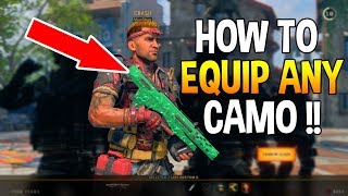 HOW TO USE ANY REACTIVE CAMO ON ANY GUN IN COD BO4 !! + NEW FREE NUMBERS OUTFIT ON COD BO4 !!