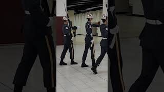 Changing of the Guards in CKS Memorial Hall –Practice 2023 #chiangkaishek #guards #taiwan #shorts