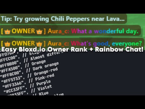 How to make Owner Tag chat Codes in Bloxd.io! (Tutorial)