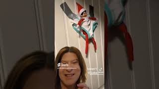 wall elf #christmas #holidays #elfontheshelf #funny #weird #prank #alexisanniejackson