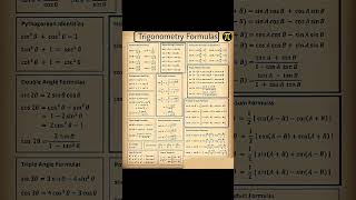trigonometry formula #trigonometry #ssccgl #maths #mathshorts #sscmaths #ssc #sscchsl #mathstricks