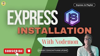 🚀 How to Install Express with Nodemon in Node.js | Step-by-Step Guide 📦