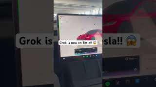 Grok is now integrated with Tesla!! 😱#tesla #model3 #grok #grok4 #xai