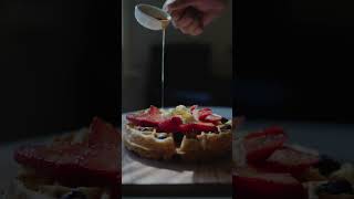 good morning. ☀️ #waffle #syrup #actionshot #albuquerque #foodie #foodblogger #abq #food #goodeats
