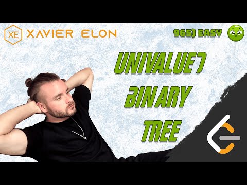 LeetCode 965 | Univalued Binary Tree | Solution Explained (Java)