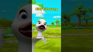 One Little duck went swimming one day #kidssongs #nurseryrhymes #babysongs #shorts #funkidssongs