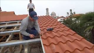 DOMOLAM Roman tiles panels with hidden fixing