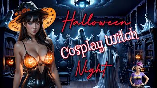 🎃Witchy Woman • Halloween Night Cosplay🌛[4k Ai Art] #cosplay #girl #halloween #witch